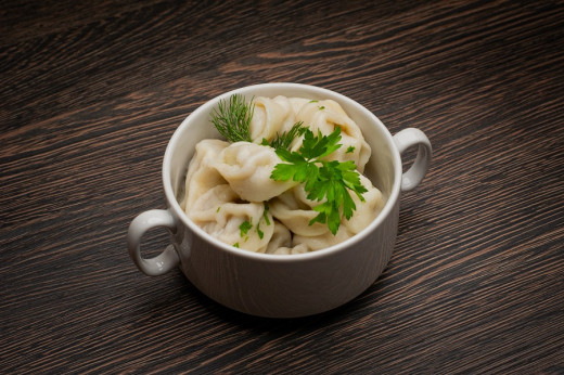 Вареники с творогом и зеленью, 250 гр.